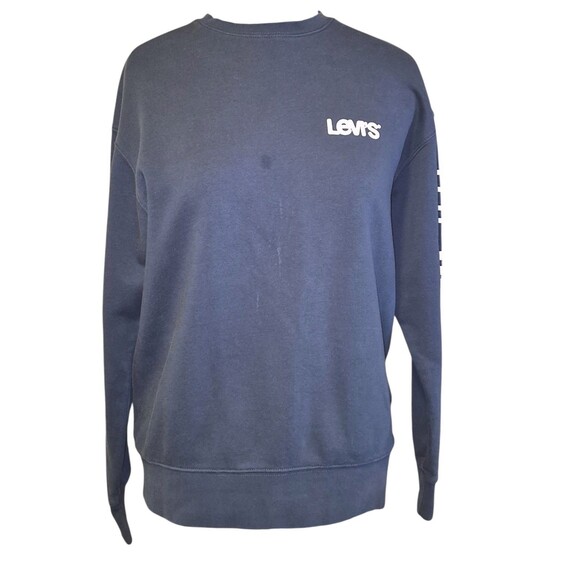 Levis Vintage Crewneck Sweatshirt Blue M THE ORIGINAL Unisex Pullover Comfy Soft - Picture 1 of 6